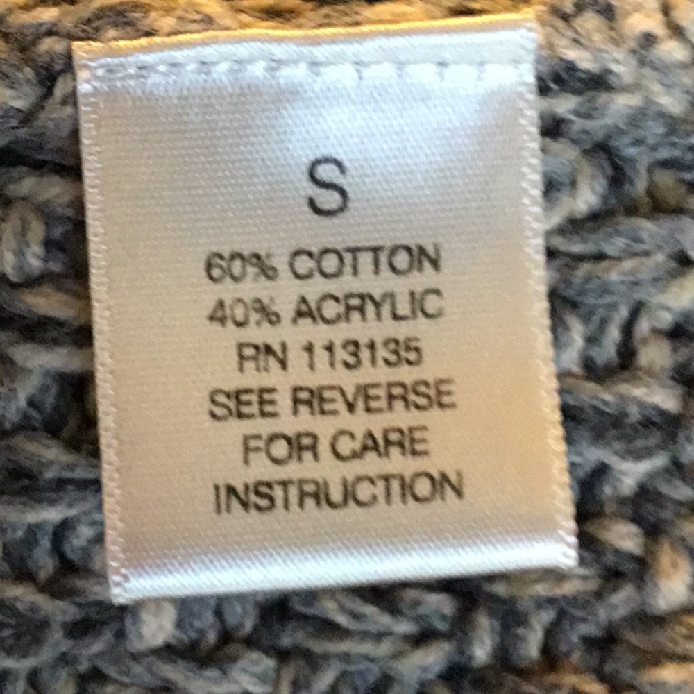 Leo & Nicole Chunky Brown Snap Closure Sweater, S - Picture 7 of 8